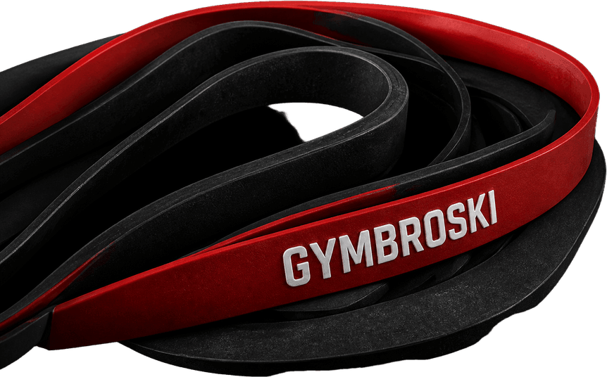 Set Gymbroski weerstandsbanden in rood en zwart
